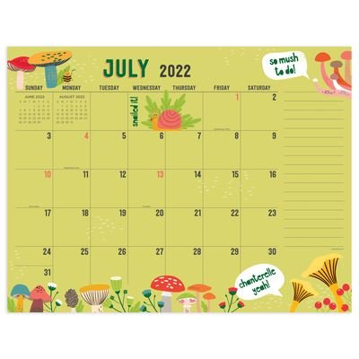 Cover for TF Publishing · Cal 2023- Academic Year July 2022 - June 2023 Monthly Theme Large Desk Pad Monthly Blotter (Calendar) (2022)