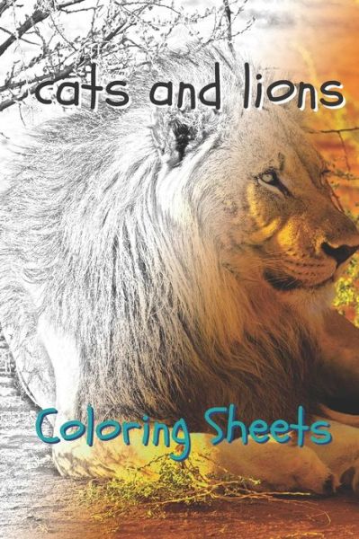 Cat and Lion Coloring Sheets - Julian Smith - Książki - Independently Published - 9781797717357 - 21 lutego 2019