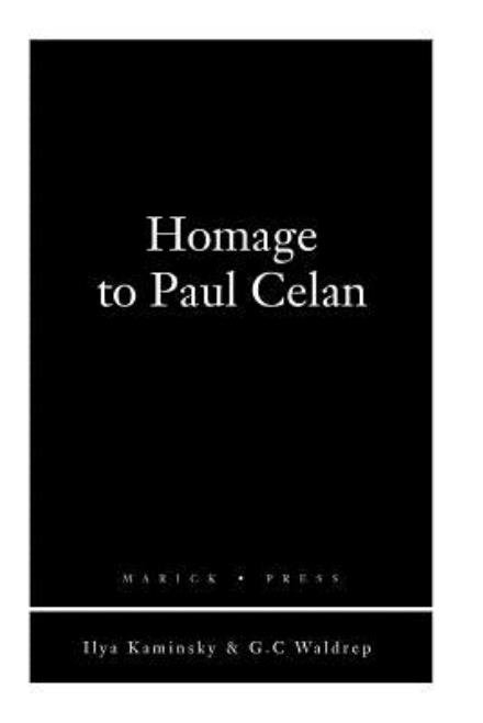 Cover for Ilya Kaminsky · Homage to Paul Celan (Paperback Book) (2012)