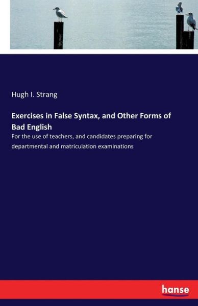 Cover for Strang · Exercises in False Syntax, and O (Book) (2017)