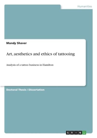 Cover for Shaver · Art, aesthetics and ethics of ta (Bok)