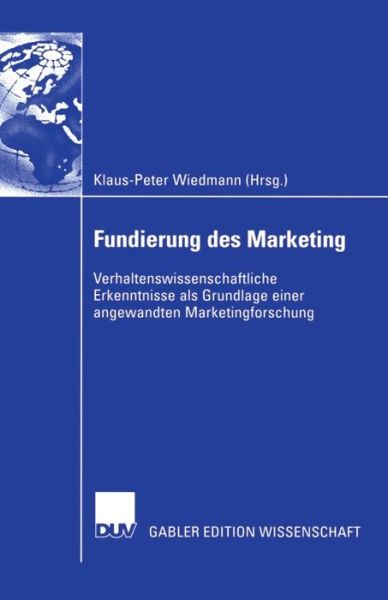 Cover for Klaus-peter Wiedmann · Fundierung Des Marketing (Paperback Book) [2004 edition] (2004)