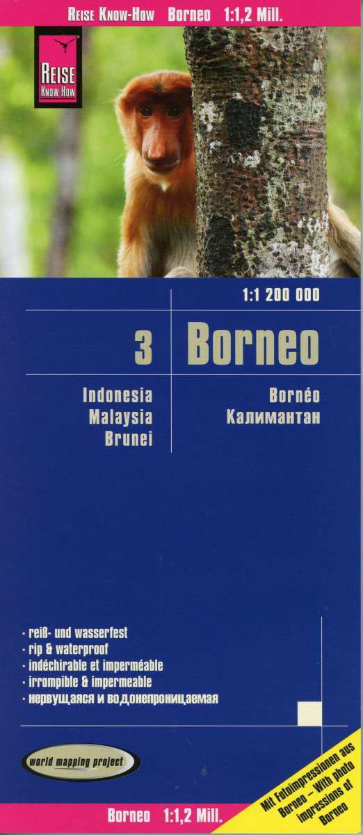 Cover for Reise Know-How · World Mapping Project: Borneo (Hardcover bog) (2020)