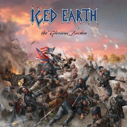 Cover for Iced Earth · Glorious Burden The (2 LP Splatter Vinyl) (LP) (2024)