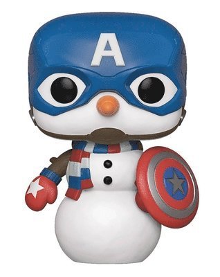 Funko Pop! Marvel: Cap Snowman (Captain America) - Funko - Merchandise - FUNKO UK LTD - 0889698433358 - 30. november 2020