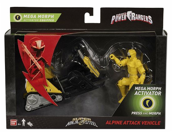 Cover for Power Rangers · Power Rangers Super Ninja Steel - Mega Morph Yellow Alpine Attack Vehicle (Leketøy)