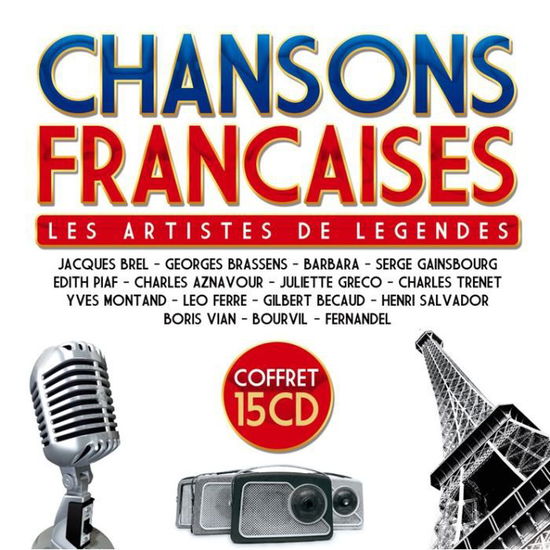 Cover for Chansons Francaises · Chansons Francaises - Les Artistes De Legendes - Jacques Brel - Georges Brassens - Henri Salvador - (CD)