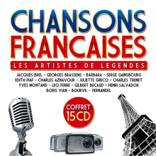 Les Artistes De Legendes - Jacques Brel - Georges Brassens - Henri Salvador - Serge Gainsbourg- - Chansons Francaises - Musiikki - N6NUMERO - 3760108357358 - 