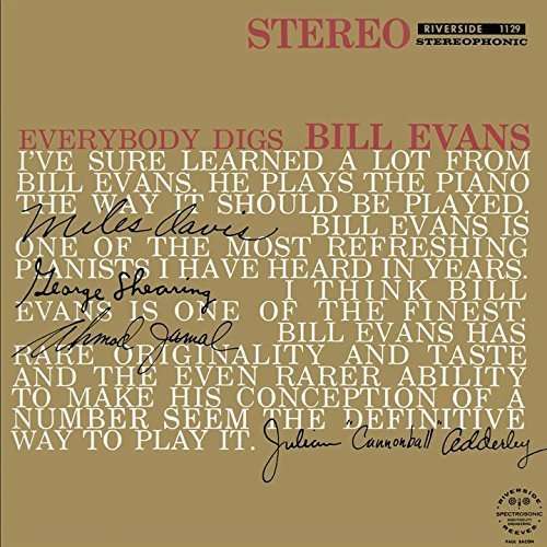 Everybody Digs Bill Evans - Bill Evans - Muziek - UNIVERSAL - 4988031106358 - 30 september 2015