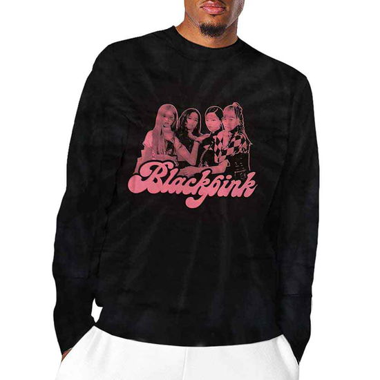 BlackPink Unisex Long Sleeve T-Shirt: Photo (Black) (Wash Collection) - BlackPink - Produtos - - 5056561017358 - 5 de dezembro de 2021