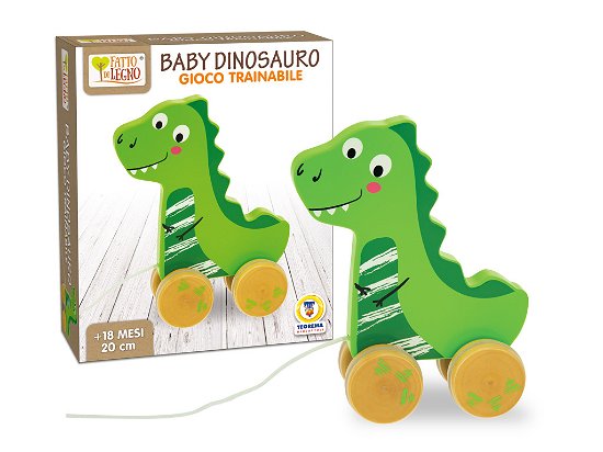Baby Dinosauro Trainabile 19Cm H. - Box - Teorema: Fatto Di Legno - Merchandise -  - 8017967406358 - 