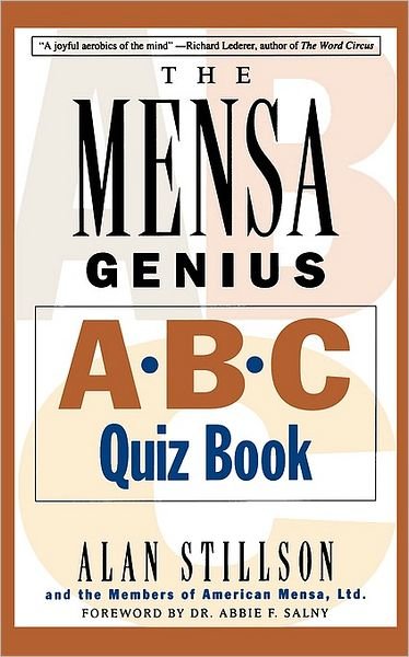 Cover for Alan Stillson · Mensa Genius A-B-C Quiz Book (Paperback Book) (1968)