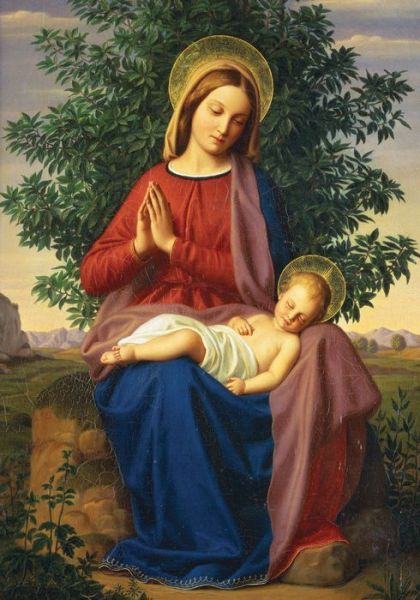 Madonna and Child Boxed Holiday Notecards - Galison - Książki - Galison - 9780735344358 - 15 września 2015