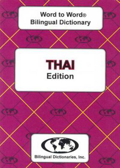 Cover for C. Sesma · English-Thai &amp; Thai-English Word-to-Word Bilingual Dictionary (Taschenbuch) [3 Revised edition] (2012)