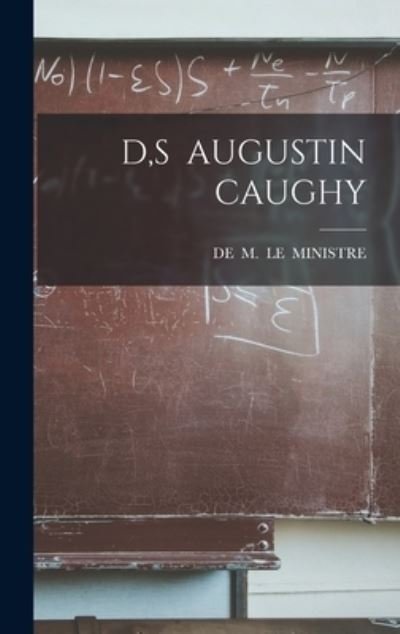 Cover for De · D, S Augustin Caughy (Hardcover Book) (2021)
