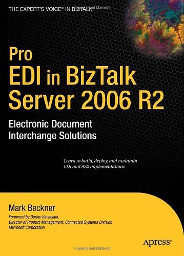 Cover for Mark Beckner · Pro EDI in BizTalk Server 2006 R2: Electronic Document Interchange Solutions (Hardcover bog) [1st edition] (2007)