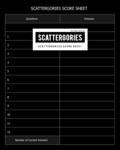 BG Publishing Scattergories Score Sheet - Bg Publishing - Boeken - Independently Published - 9781678949358 - 21 december 2019