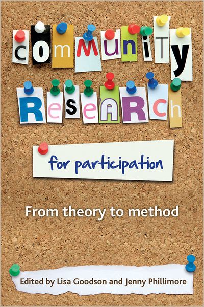 Cover for Community Research for Participation: From Theory to Method (Paperback Book) (2012)