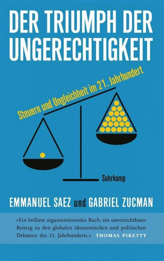 Cover for Saez · Der Triumph der Ungerechtigkeit (Buch)