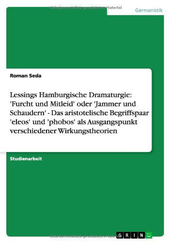 Cover for Seda · Lessings Hamburgische Dramaturgie: (Book) [German edition] (2013)