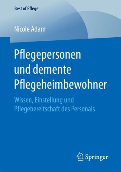 Cover for Adam · Pflegepersonen und demente Pflegeh (Book) (2016)