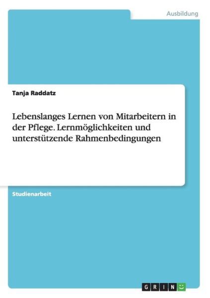 Cover for Raddatz · Lebenslanges Lernen von Mitarbe (Book) (2015)