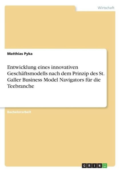 Cover for Pyka · Entwicklung eines innovativen Gesc (Book)