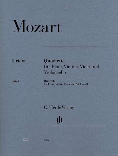 Cover for Mozart · Flötenquartette f.Fl.,Viol.HN635 (Book)