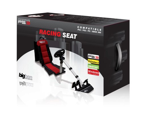 Cover for Spil-tilbehør · Racing Seat + Rf Vibrating Wheel with Pedals for Ps3 (Zubehör) (2009)