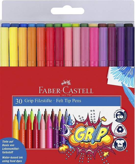 Cover for Faber-castell · Fibre-tip Pens Grip Colour Marker Set, 30 Pc (155335) (Toys)