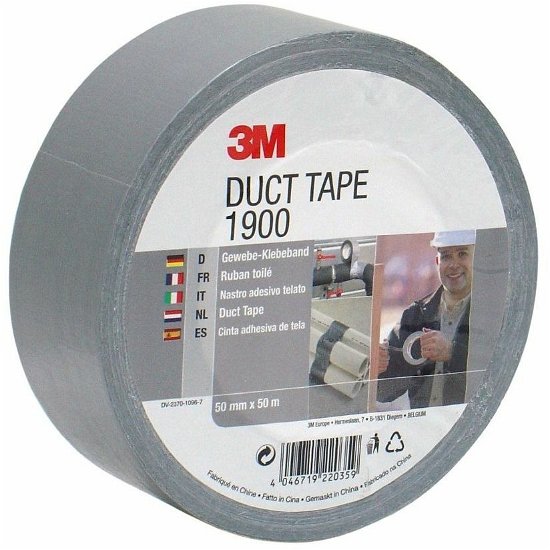 SCOTCH - Plakband 3M 1900 Duct Tape 50mmx50m zilver - Scotch - Produtos - 3M - 4046719220359 - 