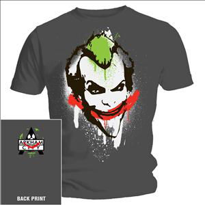 BATMAN ARKHAM - Joker Graffiti - T-Shirt - Officially Licensed - Merchandise -  - 5052905209359 - 