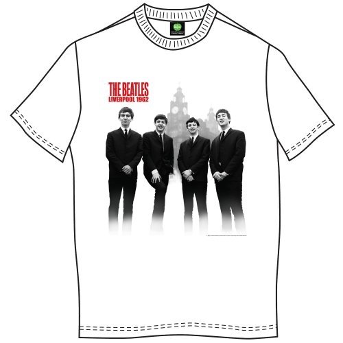 The Beatles Unisex T-Shirt: Beatles In Liverpool - The Beatles - Merchandise - Apple Corps - Apparel - 5055295321359 - 9. Januar 2020