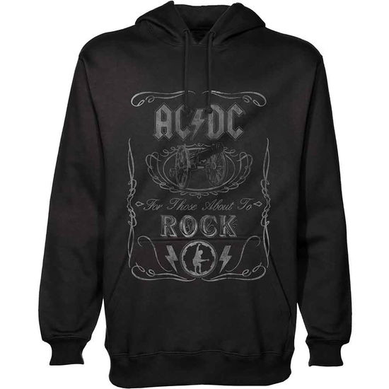 AC/DC Unisex Pullover Hoodie: Cannon Swig - AC/DC - Produtos - Perryscope - 5055979988359 - 30 de dezembro de 2019