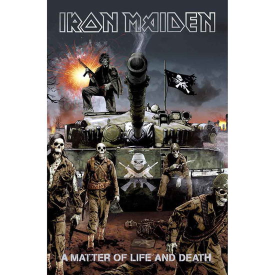 Iron Maiden Textile Poster: A Matter Of Life And Death - Iron Maiden - Fanituote -  - 5056365706359 - 