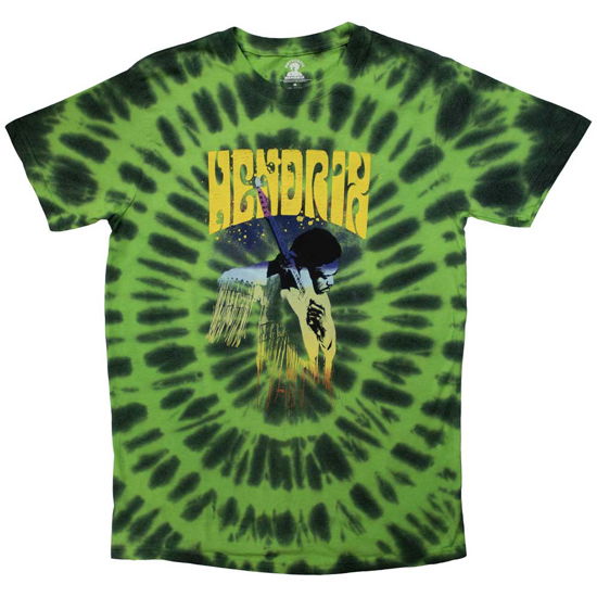 Cover for The Jimi Hendrix Experience · Jimi Hendrix Unisex T-Shirt: Hear The Vibe (Wash Collection) (T-shirt) [size S] [Green - Unisex edition]