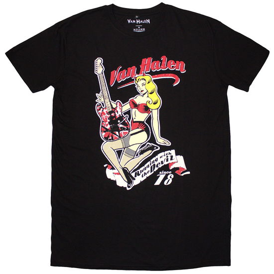 Cover for Van Halen · Van Halen Ladies T-Shirt Dress: Running With The Devil (Black) (Bekleidung) [size S] (2025)