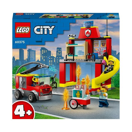 LEGO City 60375 De Brandweerkazerne en de Brandweerwagen - Lego - Merchandise -  - 5702017416359 - 
