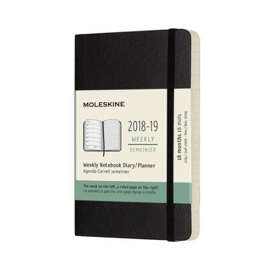 Cover for Moleskine · Kal. Molesk.Noteb.Black Pocket Week.18M (Book) (2018)