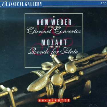 Cover for Von Weber / Lulacik / Bratislava Sym Orch / Lenard · Weber: Clar Cto / Mozart: Rondo for Flute (CD) (2013)