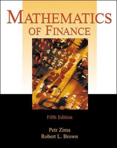 Cover for Petr Zima · Mathematics of Finance (Paperback Book) [5 Rev edition] (2000)