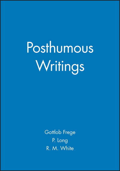 Cover for Gottlob Frege · Posthumous Writings (Paperback Book) (1981)