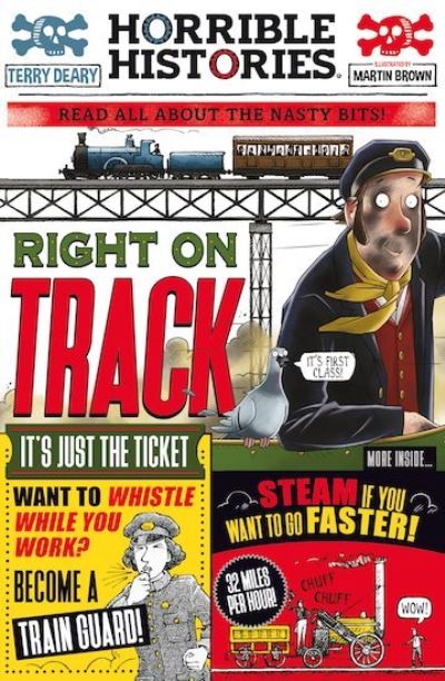 Cover for Terry Deary · Right On Track (newspaper edition) - Horrible Histories (Pocketbok) (2022)