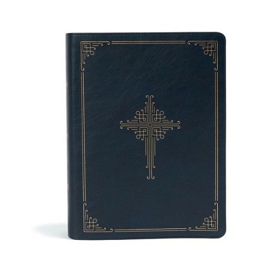 Cover for Holman Bible Staff · CSB Ancient Faith Study Bible, Navy LeatherTouch (Läderbok) (2021)