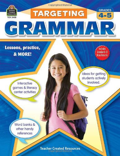 Cover for Teacher Created Resources Staff · Targeting Grammar Grades 4-5 (Paperback Bog) (2009)