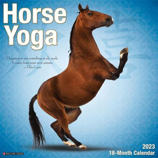 Horse Yoga 2023 Wall Calendar - Willow Creek Press - Bøker - Willow Creek Press - 9781549226359 - 15. august 2022