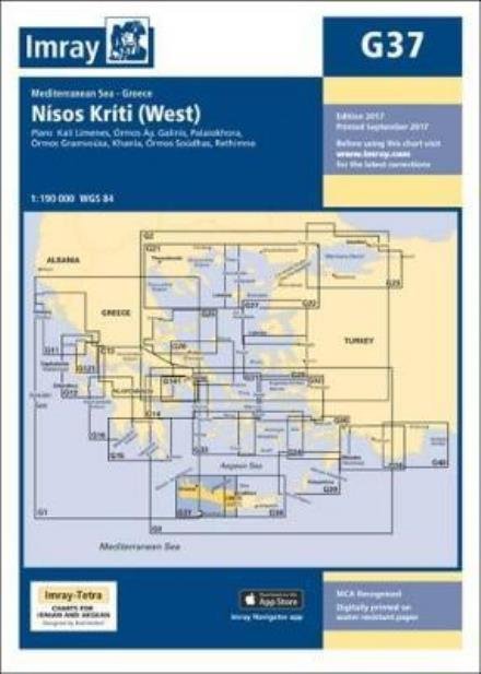 Cover for Imray · Imray Chart G37: Nisos Kriti (West) - G Series (Map) [New edition] (2017)