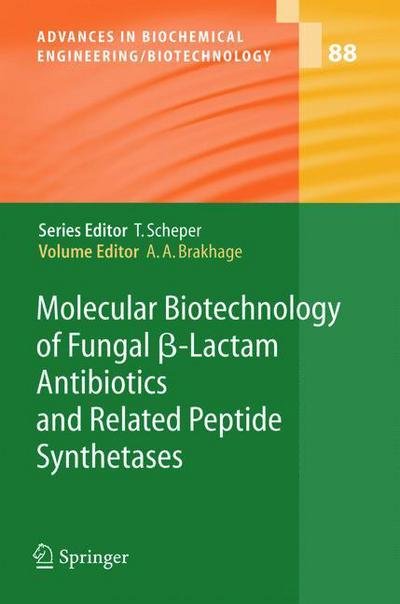 Cover for Axel a Brakhage · Molecular Biotechnology of Fungal ss-Lactam Antibiotics and Related Peptide Synthetases - Advances in Biochemical Engineering / Biotechnology (Pocketbok) [Softcover reprint of the original 1st ed. 2004 edition] (2010)