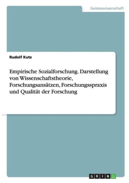Cover for Kutz · Empirische Sozialforschung. Darste (Bog)