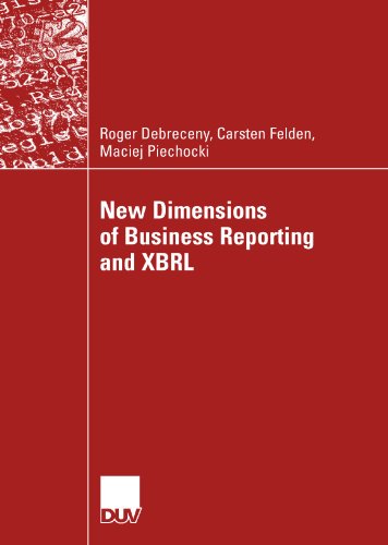 Cover for Maciej Piechocki · New Dimensions of Business Reporting and XBRL (Paperback Book) [2007 edition] (2007)